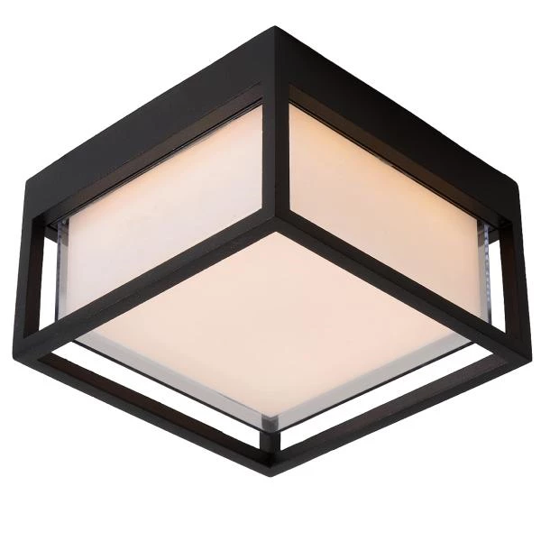 Lucide SINGA LED - Wandlamp Binnen/Buiten - LED - 1x9,6W 3000K - IP54 - Zwart - detail 2